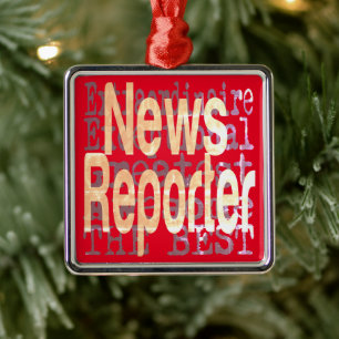 Ornamento De Metal Notícias Reporter Extraordinaire