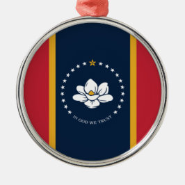 Ornamento De Metal Nova bandeira do Mississípi Cerâmica