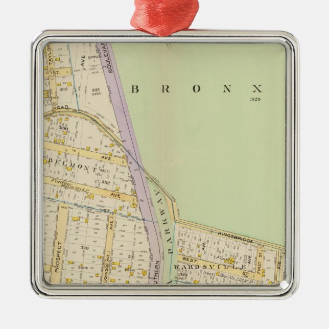 Ornamento De Metal Nova Iorque 19 (Frente)