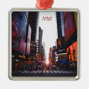 Ornamento De Metal Nova Iorque do Quadrado do NYC Times