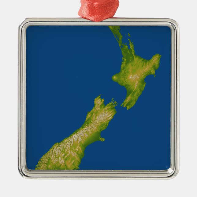 Ornamento De Metal Nova Zelândia 2 (Frente)