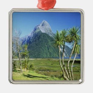 Ornamento De Metal Nova Zelândia, Ilha do Sul, Miter Peak,