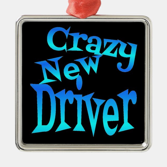 Ornamento De Metal Novo driver maluco (Frente)