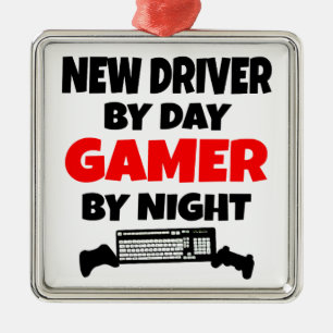 Ornamento De Metal Novo driver por jogador de dia pela noite