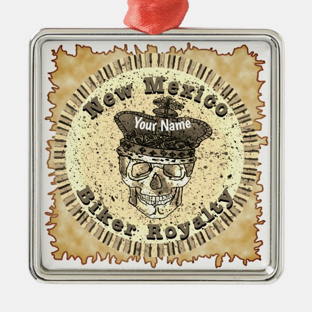 Ornamento De Metal Novo México  (Frente)