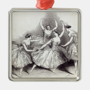 Ornamento De Metal Novo Pas de Quatre, por Mdlles