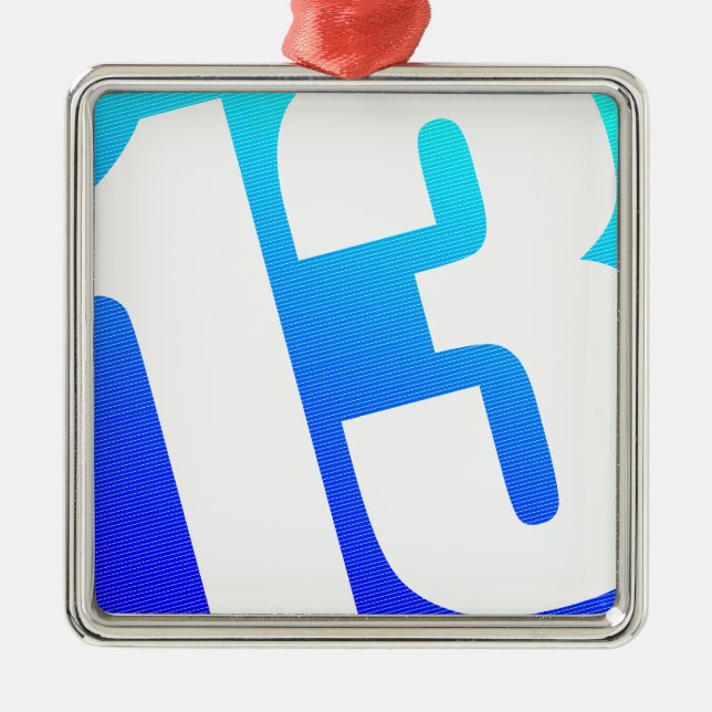 Ornamento De Metal Número 13 (Frente)