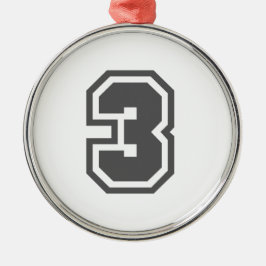 Ornamento De Metal Número 3