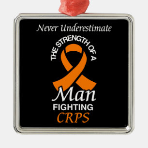 Ornamento De Metal Nunca Subestimar/Fita/Homem...CRPS