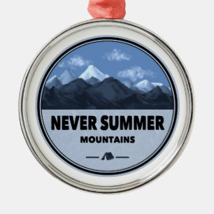 Ornamento De Metal Nunca Verão Montanhas Colorado Camping