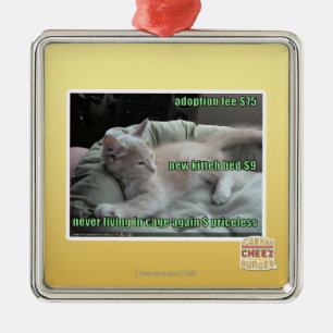 Ornamento De Metal Nunca vivendo em uma gaiola outra vez