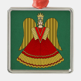 Ornamento De Metal Nuremberg Christmas Angel