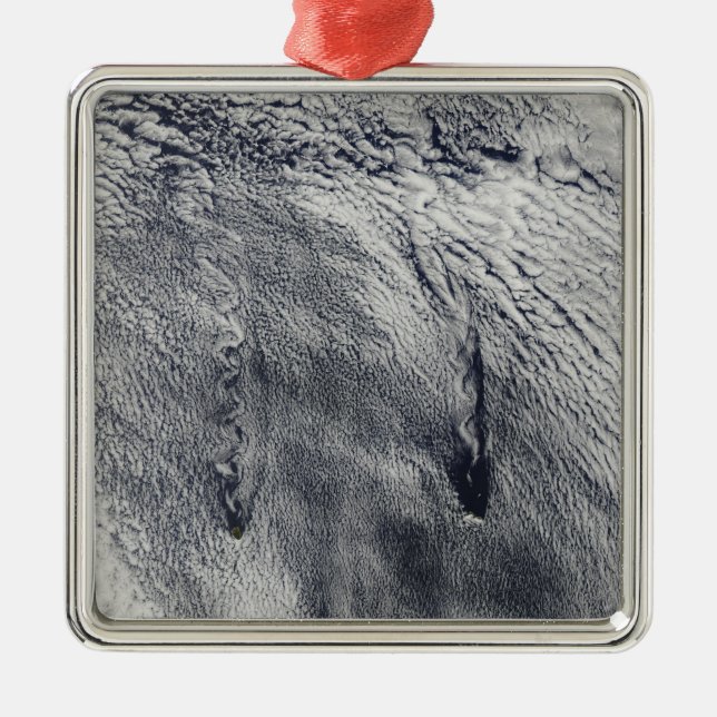 Ornamento De Metal Nuvens sobre as ilhas Juan Fernandez (Frente)