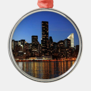 Ornamento De Metal NYC Nova Iorque Manhattan Night