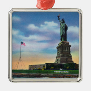 Ornamento De Metal NYC, YorkView novo da estátua da liberdade