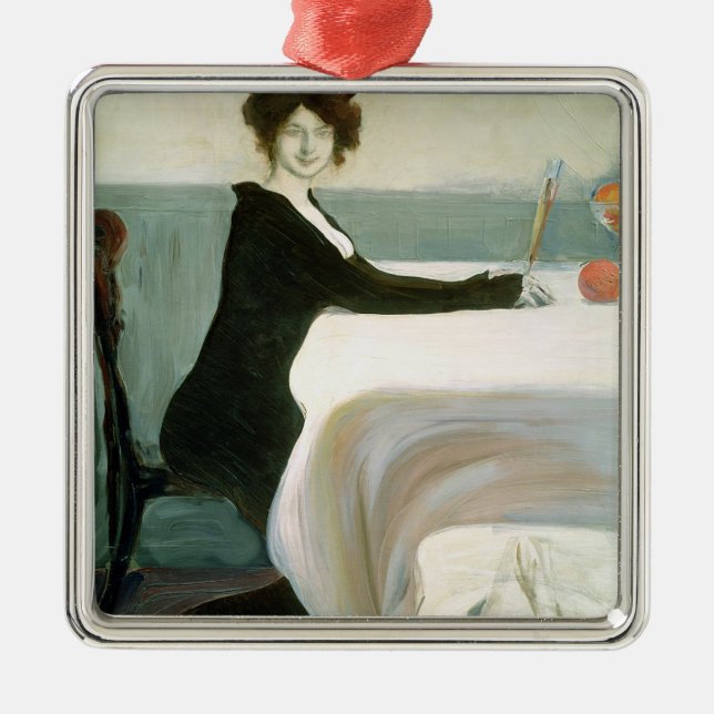 Ornamento De Metal O almoço (Frente)