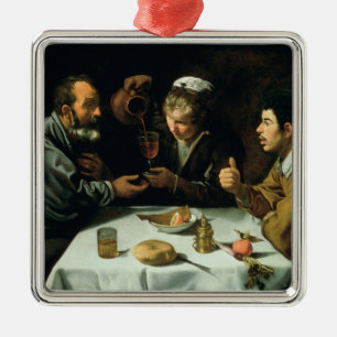 Ornamento De Metal O almoço, 1620