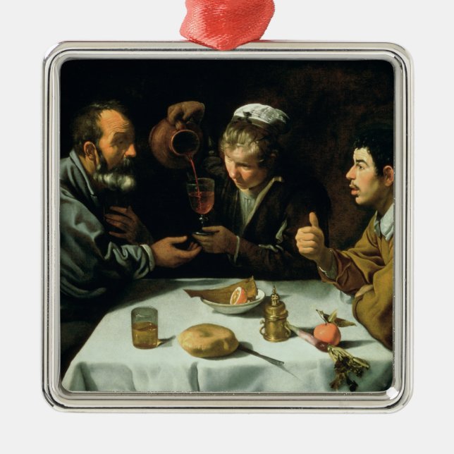 Ornamento De Metal O almoço, 1620 (Frente)