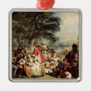 Ornamento De Metal O almoço da caça, 1737