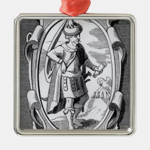 Ornamento De Metal O alquimista Geber