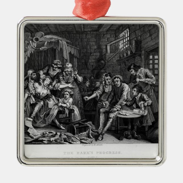 Ornamento De Metal O ancinho na prisão, placa VII (Frente)