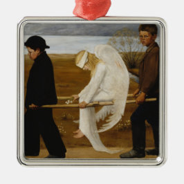 Ornamento De Metal O Anjo Ferido