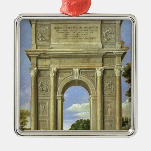 Ornamento De Metal O arco de Triumph (Frente)