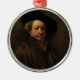 Ornamento De Metal O autorretrato de Rembrandt van Rijn é arte (Frente)