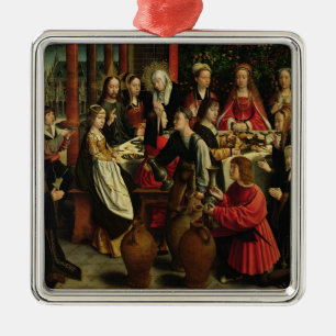 Ornamento De Metal O banquete do casamento em Cana, c.1500-03