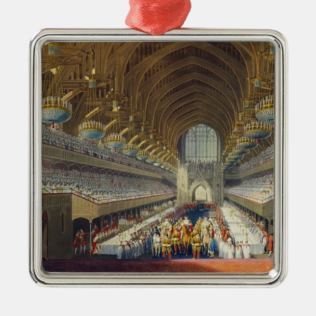 Ornamento De Metal O banquete real, primeiro curso, de um álbum cel (Frente)