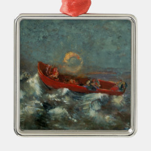 Ornamento De Metal O Barco vermelho, 1905
