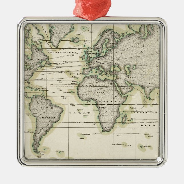 Ornamento De Metal O barómetro médio (Frente)