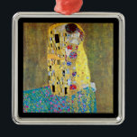 Ornamento De Metal O Beijo de Gustav Klimt, Vintage Art Nouveau<br><div class="desc">O Beijo (Der Kuss) (1907/08) de Gustav Klimt é provavelmente a sua obra mais famosa. Klimt iniciou o seu trabalho em 1907 e é o ponto alto do seu chamado "Período Ouro". O Beijo é uma vintage Era Vitoriana Simbiolismo belo amor pela arte e pintura romântica apresentando um casal romântico...</div>
