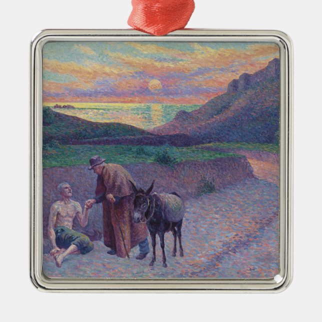 Ornamento De Metal O Bom Samaritano (Frente)