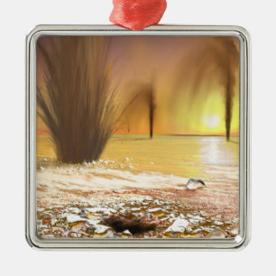 Ornamento De Metal O boné polar sul marciano