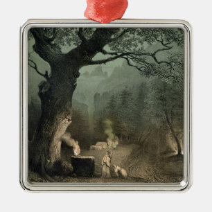 Ornamento De Metal O bosque sagrado dos Druids