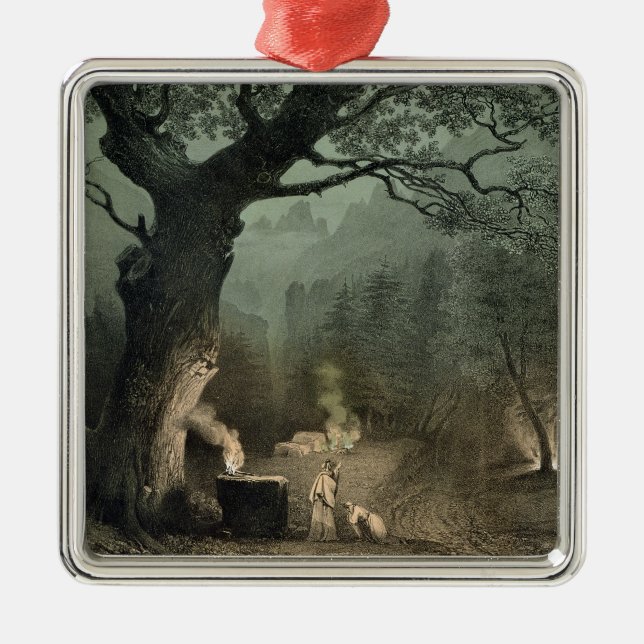 Ornamento De Metal O bosque sagrado dos Druids (Frente)