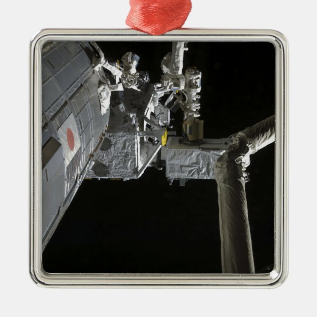 Ornamento De Metal O braço robótico do experimento japonês Modu (Frente)