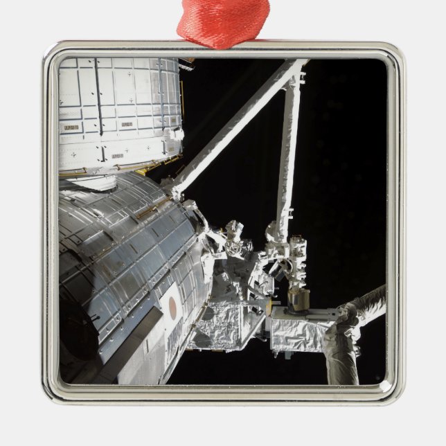 Ornamento De Metal O braço robótico do experimento japonês Modu 2 (Frente)