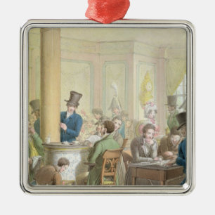 Ornamento De Metal O café de Comércio, 'do quadro de Paris