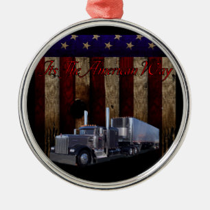 Ornamento De Metal O caminho americano