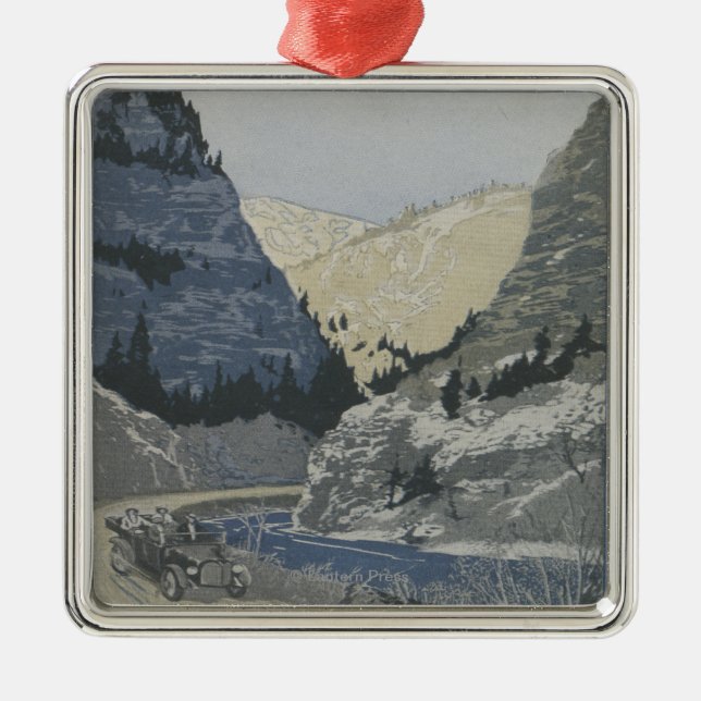 Ornamento De Metal O campo de jogos da nação (Frente)