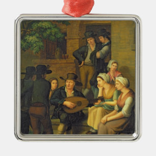 Ornamento De Metal O cantor cego, 1828