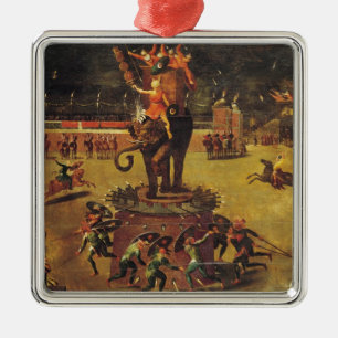 Ornamento De Metal O carrossel do elefante