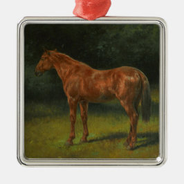 Ornamento De Metal O Cavalo Vermelho Sorrel (por Rosa Bonheur)