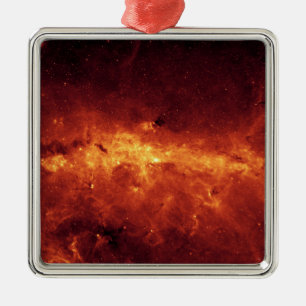 Ornamento De Metal O centro da Via Láctea aglow com poeira