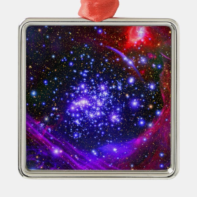 Ornamento De Metal O cluster de estrelas Arches é dentro no hub (Frente)