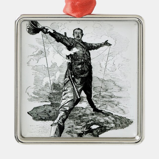 Ornamento De Metal O colosso do Rodes do perfurador (Frente)