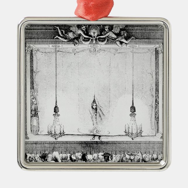 Ornamento De Metal O Comedie Francaise durante o tempo (Frente)