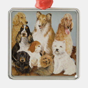 Ornamento De Metal O comensal dos cães